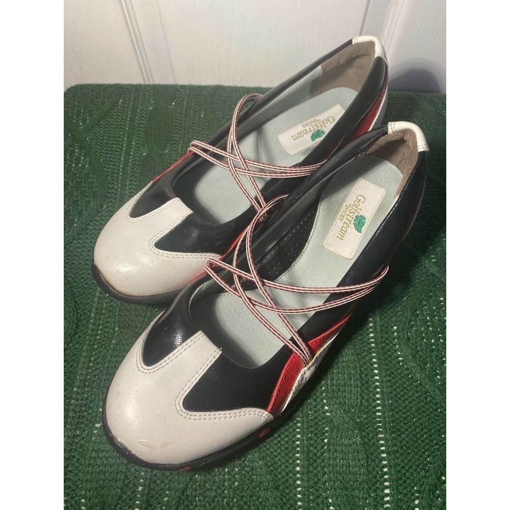 Golfstream women Criss-Cross gold shoe US 10M EUC - Picture 2 of 7